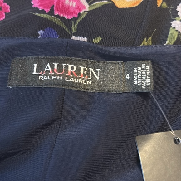 LAUREN RALPH LAUREN Cleora Front Twist Sheath Dress V-Neck 3/4 Sleeve NWT - Picture 8 of 12